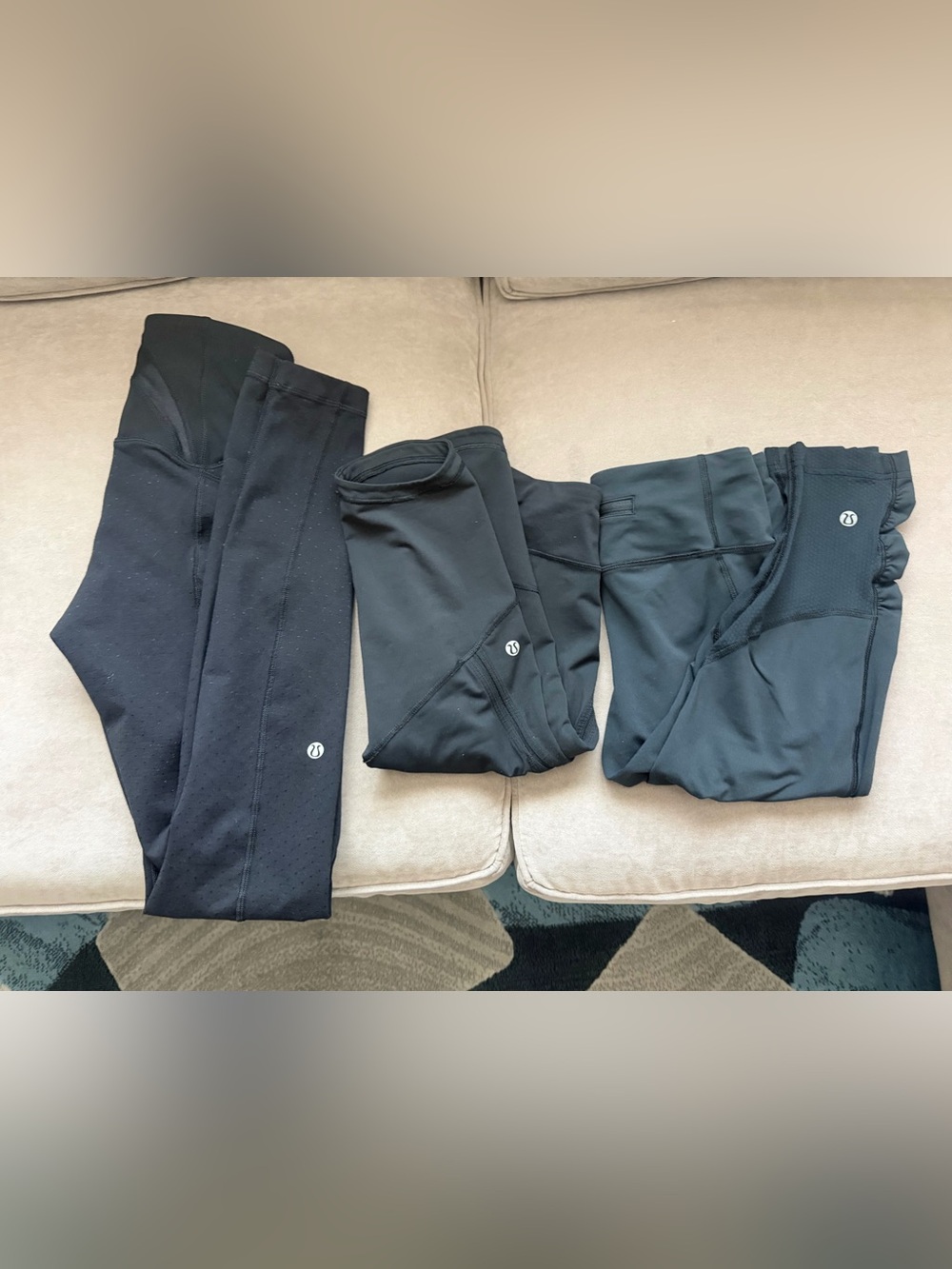 lululemon athletica Black Leggings Trio